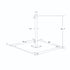California Umbrellas Black 100 lbs Galvanized Steel Base Plate with Casters for Easy Mobility CAL-199484008869