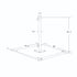 California Umbrellas Silver 100 lb Galvanized Steel Umbrella Base Plate with Casters, Fits 1.5" Pole CAL-CRL100