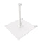 California Umbrellas White 100 lbs Galvanized Steel Base Plate with Casters for Easy Mobility CAL-199484008876