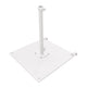 California Umbrellas White 100 lbs Galvanized Steel Base Plate with Casters for Easy Mobility CAL-199484008876