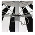 California Umbrellas Jockey Red 8.5' Pagoda Series Sunbrella Fabric Patio Umbrella with White Aluminum Pole and Push Lift CAL-199484071771