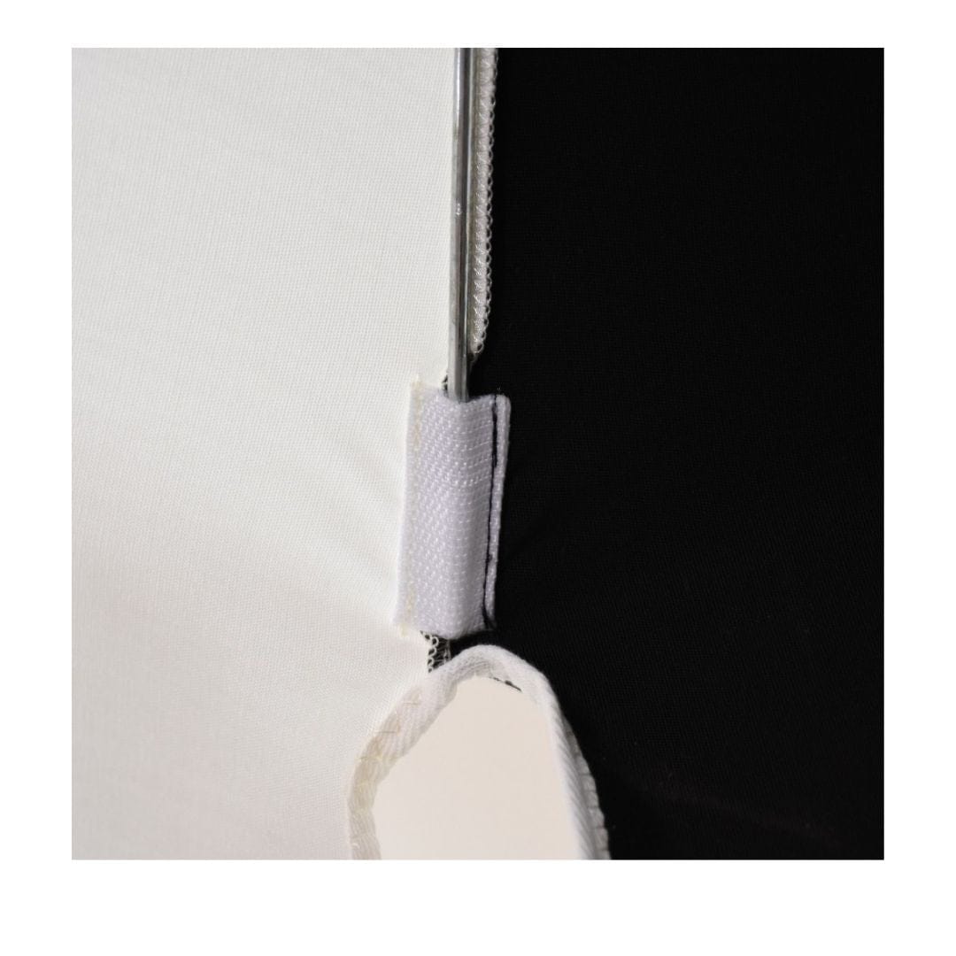 California Umbrellas Jockey Red 8.5' Pagoda Series Sunbrella Fabric Patio Umbrella with White Aluminum Pole and Push Lift CAL-199484071771