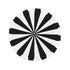 California Umbrellas Black 8.5' Pagoda Series Sunbrella Fabric Patio Umbrella with White Aluminum Pole and Push Lift CAL-SMPT852174PD-0408
