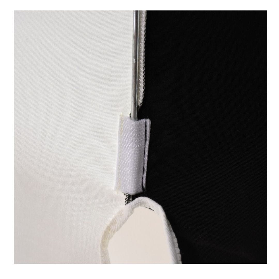 California Umbrellas Tuscan 8.5' Pagoda Series Sunbrella Fabric Patio Umbrella with White Aluminum Pole and Push Lift CAL-199484071795