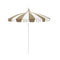 California Umbrellas Antique Beige 8.5' Pagoda Series Sunbrella Fabric Patio Umbrella with White Aluminum Pole and Push Lift CAL-199484071801