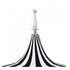 California Umbrellas Antique Beige 8.5' Pagoda Series Sunbrella Fabric Patio Umbrella with White Aluminum Pole and Push Lift CAL-SMPT852174PD-0422