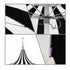 California Umbrellas Macaw 8.5' Pagoda Series Sunbrella Fabric Patio Umbrella with White Aluminum Pole and Push Lift CAL-SMPT852174PD-0429