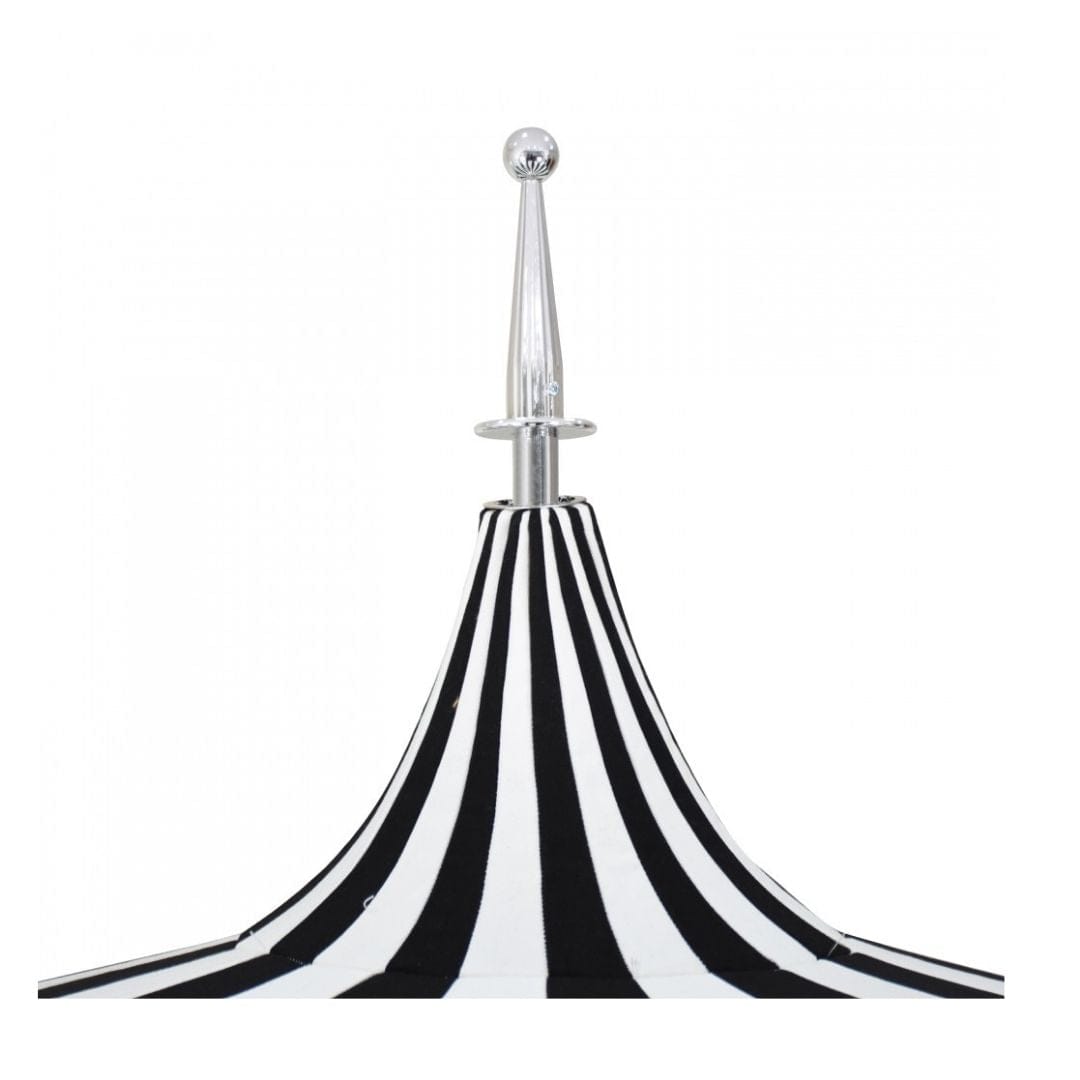 California Umbrellas Macaw 8.5' Pagoda Series Sunbrella Fabric Patio Umbrella with White Aluminum Pole and Push Lift CAL-199484071818