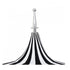 California Umbrellas Macaw 8.5' Pagoda Series Sunbrella Fabric Patio Umbrella with White Aluminum Pole and Push Lift CAL-SMPT852174PD-0429