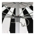 California Umbrellas Macaw 8.5' Pagoda Series Sunbrella Fabric Patio Umbrella with White Aluminum Pole and Push Lift CAL-SMPT852174PD-0429