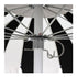 California Umbrellas Macaw 8.5' Pagoda Series Sunbrella Fabric Patio Umbrella with White Aluminum Pole and Push Lift CAL-199484071818