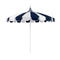 California Umbrellas Navy Blue 8.5' Pagoda Series Sunbrella Fabric Patio Umbrella with White Aluminum Pole and Push Lift CAL-199484071825