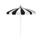 California Umbrellas Navy Blue 8.5' Pagoda Series Sunbrella Fabric Patio Umbrella with White Aluminum Pole and Push Lift CAL-199484071825
