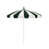 California Umbrellas Forest Green 8.5' Pagoda Series Sunbrella Fabric Patio Umbrella with White Aluminum Pole and Push Lift CAL-SMPT852174PD-0446