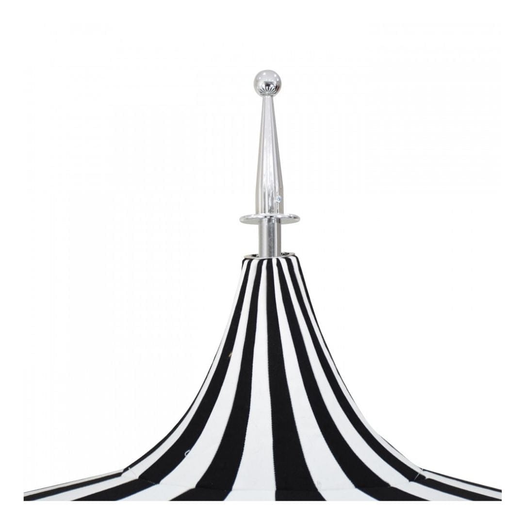 California Umbrellas Forest Green 8.5' Pagoda Series Sunbrella Fabric Patio Umbrella with White Aluminum Pole and Push Lift CAL-199484071832