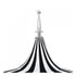 California Umbrellas Forest Green 8.5' Pagoda Series Sunbrella Fabric Patio Umbrella with White Aluminum Pole and Push Lift CAL-SMPT852174PD-0446
