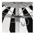 California Umbrellas Forest Green 8.5' Pagoda Series Sunbrella Fabric Patio Umbrella with White Aluminum Pole and Push Lift CAL-199484071832