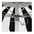 California Umbrellas Forest Green 8.5' Pagoda Series Sunbrella Fabric Patio Umbrella with White Aluminum Pole and Push Lift CAL-SMPT852174PD-0446