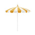 California Umbrellas Sunflower Yellow 8.5' Pagoda Series Sunbrella Fabric Patio Umbrella with White Aluminum Pole and Push Lift CAL-199484071849