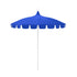 California Umbrellas Pacific Blue 8.5' Classic Pagoda Series Sunbrella Fabric Patio Umbrella with White Aluminum Pole and Push Lift CAL-SMPT852174CLAS-5401