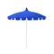 California Umbrellas Pacific Blue 8.5' Classic Pagoda Series Sunbrella Fabric Patio Umbrella with White Aluminum Pole and Push Lift CAL-199484071856