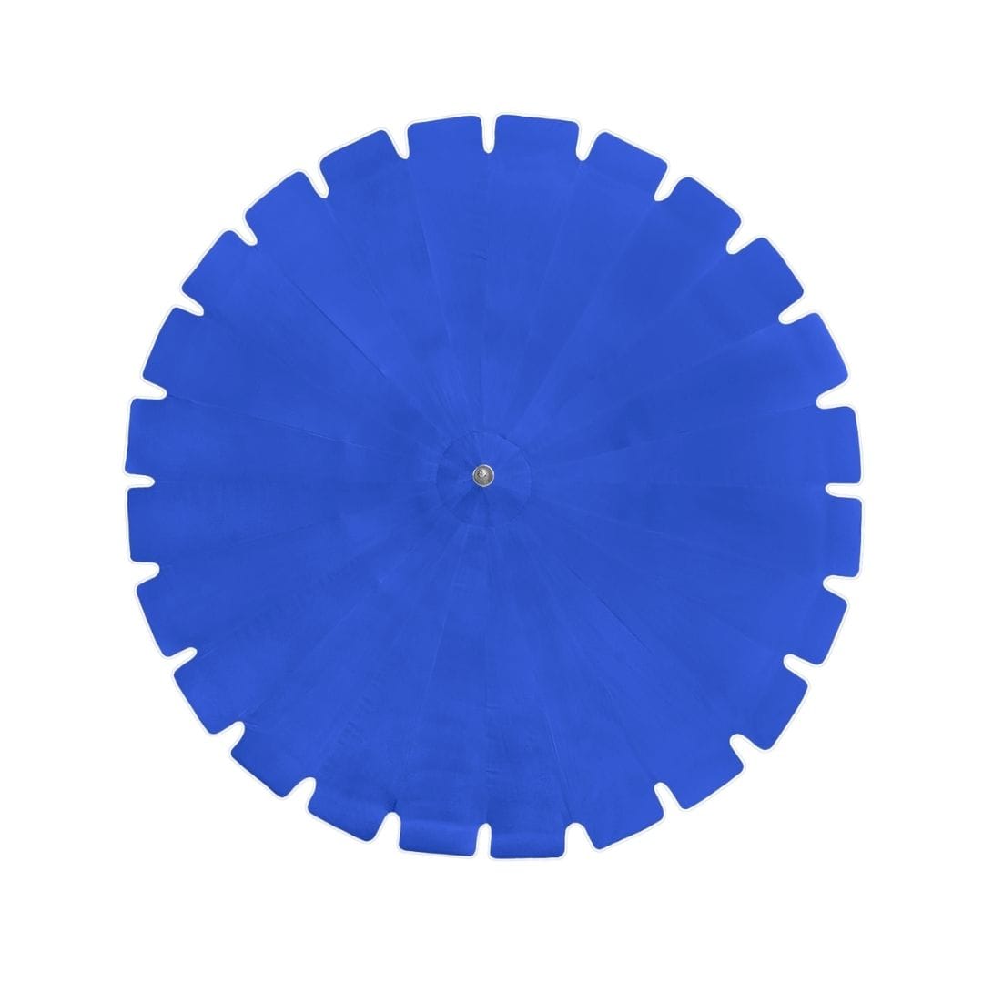 California Umbrellas Pacific Blue 8.5' Classic Pagoda Series Sunbrella Fabric Patio Umbrella with White Aluminum Pole and Push Lift CAL-199484071856