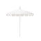 California Umbrellas Natural 8.5' Classic Pagoda Series Sunbrella Fabric Patio Umbrella with White Aluminum Pole and Push Lift CAL-199484071870