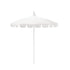 California Umbrellas Natural 8.5' Classic Pagoda Series Sunbrella Fabric Patio Umbrella with White Aluminum Pole and Push Lift CAL-199484071870