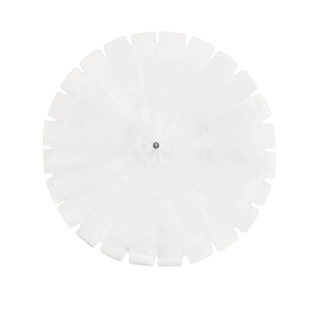 California Umbrellas Natural 8.5' Classic Pagoda Series Sunbrella Fabric Patio Umbrella with White Aluminum Pole and Push Lift CAL-199484071870