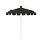 California Umbrellas Black 8.5' Classic Pagoda Series Sunbrella Fabric Patio Umbrella with White Aluminum Pole and Push Lift CAL-199484071887