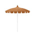 California Umbrellas Tuscan 8.5' Classic Pagoda Series Sunbrella Fabric Patio Umbrella with White Aluminum Pole and Push Lift CAL-SMPT852174CLAS-5417