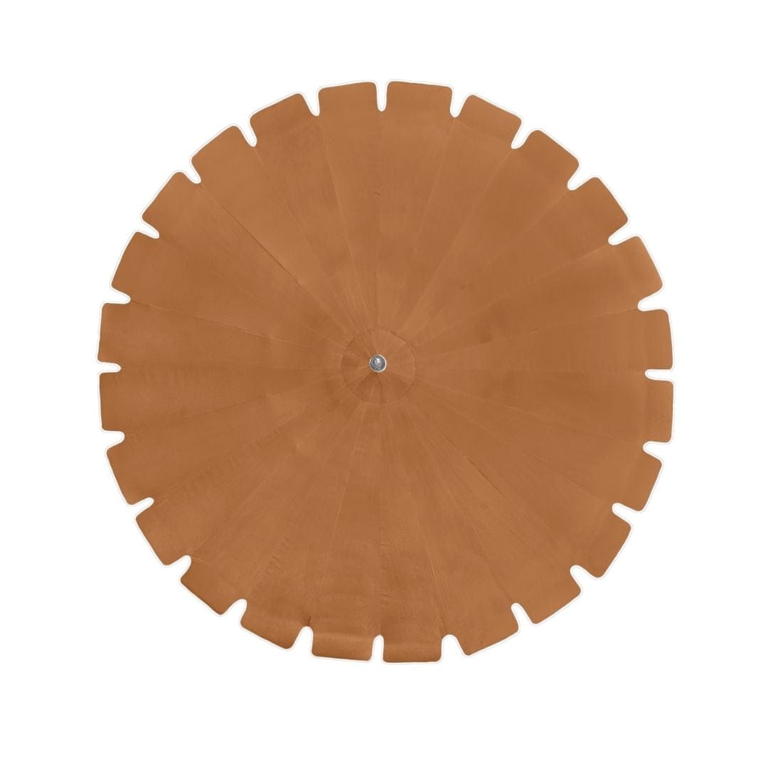 California Umbrellas Tuscan 8.5' Classic Pagoda Series Sunbrella Fabric Patio Umbrella with White Aluminum Pole and Push Lift CAL-199484071894