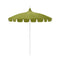 California Umbrellas Macaw 8.5' Classic Pagoda Series Sunbrella Fabric Patio Umbrella with White Aluminum Pole and Push Lift CAL-199484071917