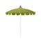 California Umbrellas Macaw 8.5' Classic Pagoda Series Sunbrella Fabric Patio Umbrella with White Aluminum Pole and Push Lift CAL-SMPT852174CLAS-5429