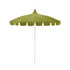 California Umbrellas Macaw 8.5' Classic Pagoda Series Sunbrella Fabric Patio Umbrella with White Aluminum Pole and Push Lift CAL-SMPT852174CLAS-5429