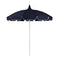 California Umbrellas Navy Blue 8.5' Classic Pagoda Series Sunbrella Fabric Patio Umbrella with White Aluminum Pole and Push Lift CAL-SMPT852174CLAS-5439