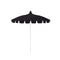 California Umbrellas Navy Blue 8.5' Classic Pagoda Series Sunbrella Fabric Patio Umbrella with White Aluminum Pole and Push Lift CAL-199484071924