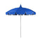 California Umbrellas Pacific Blue 8.5' Classic Pagoda Series Sunbrella Fabric Patio Umbrella with White Aluminum Pole and Push Lift CAL-SMPT852174CLAS-5401
