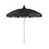 California Umbrellas Black 8.5' Classic Pagoda Series Sunbrella Fabric Patio Umbrella with White Aluminum Pole and Push Lift CAL-SMPT852174CLAS-5408