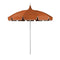 California Umbrellas Tuscan 8.5' Classic Pagoda Series Sunbrella Fabric Patio Umbrella with White Aluminum Pole and Push Lift CAL-SMPT852174CLAS-5417