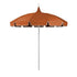 California Umbrellas Tuscan 8.5' Classic Pagoda Series Sunbrella Fabric Patio Umbrella with White Aluminum Pole and Push Lift CAL-SMPT852174CLAS-5417