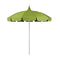 California Umbrellas Macaw 8.5' Classic Pagoda Series Sunbrella Fabric Patio Umbrella with White Aluminum Pole and Push Lift CAL-SMPT852174CLAS-5429