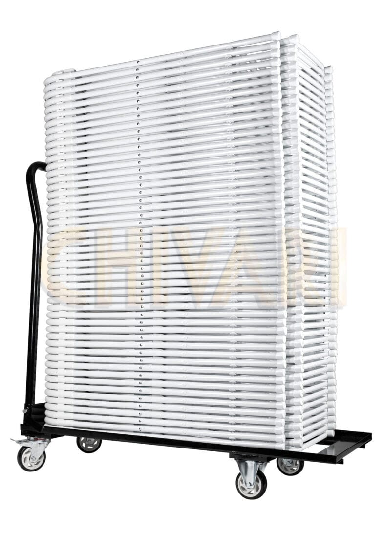 Chivari Steel Folding Chair Cart for Poly & Resin Folding Chairs CART100-AX-T