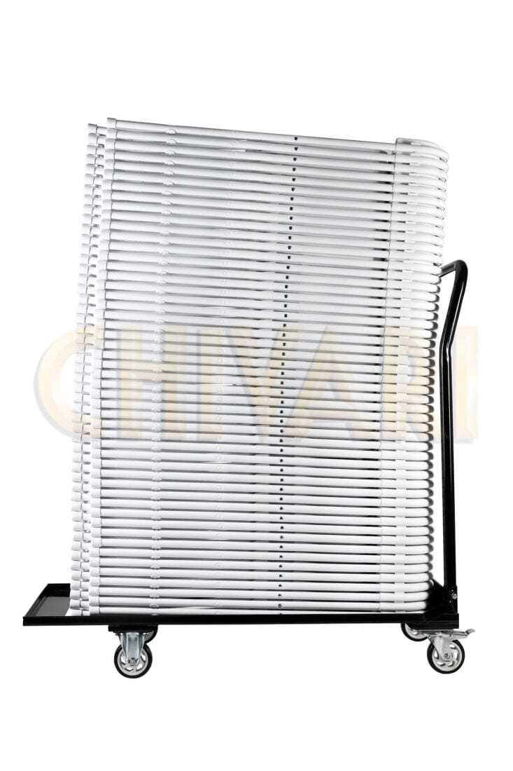 Chivari Steel Folding Chair Cart for Poly & Resin Folding Chairs CART100-AX-T