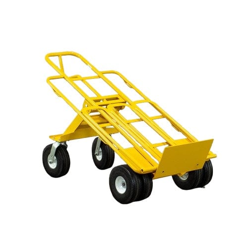 American Cart American Cart Multi Mover XT Hand Truck – 1200 lb Capacity, Folding Plate, 6 Flat-Free Wheels CART-67245-GI
