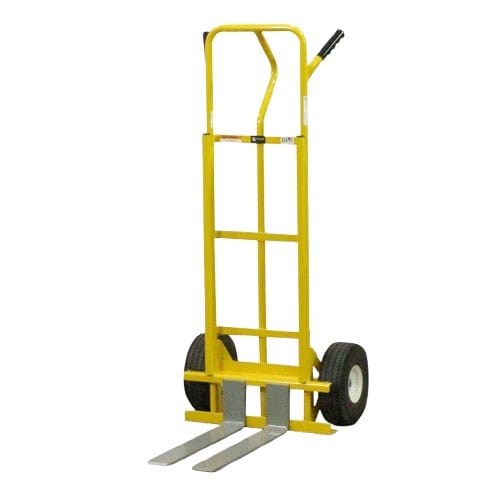 American Cart American Cart Fork Hand Truck – 600 lb Capacity, Adjustable Forks, Flat-Free Wheels CART-67264-GI