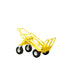 American Cart American Cart Multi Mover Hand Truck – 800 lb Capacity, Folding Plate, 2 Swivel & 2 Flat-Free Wheels CART-67565-GI