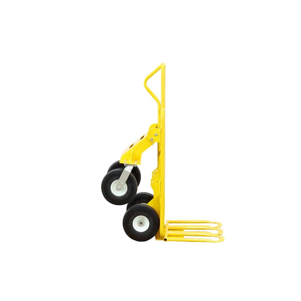 American Cart American Cart Multi Mover Hand Truck – 800 lb Capacity, Folding Plate, 2 Swivel & 2 Flat-Free Wheels CART-67565-GI