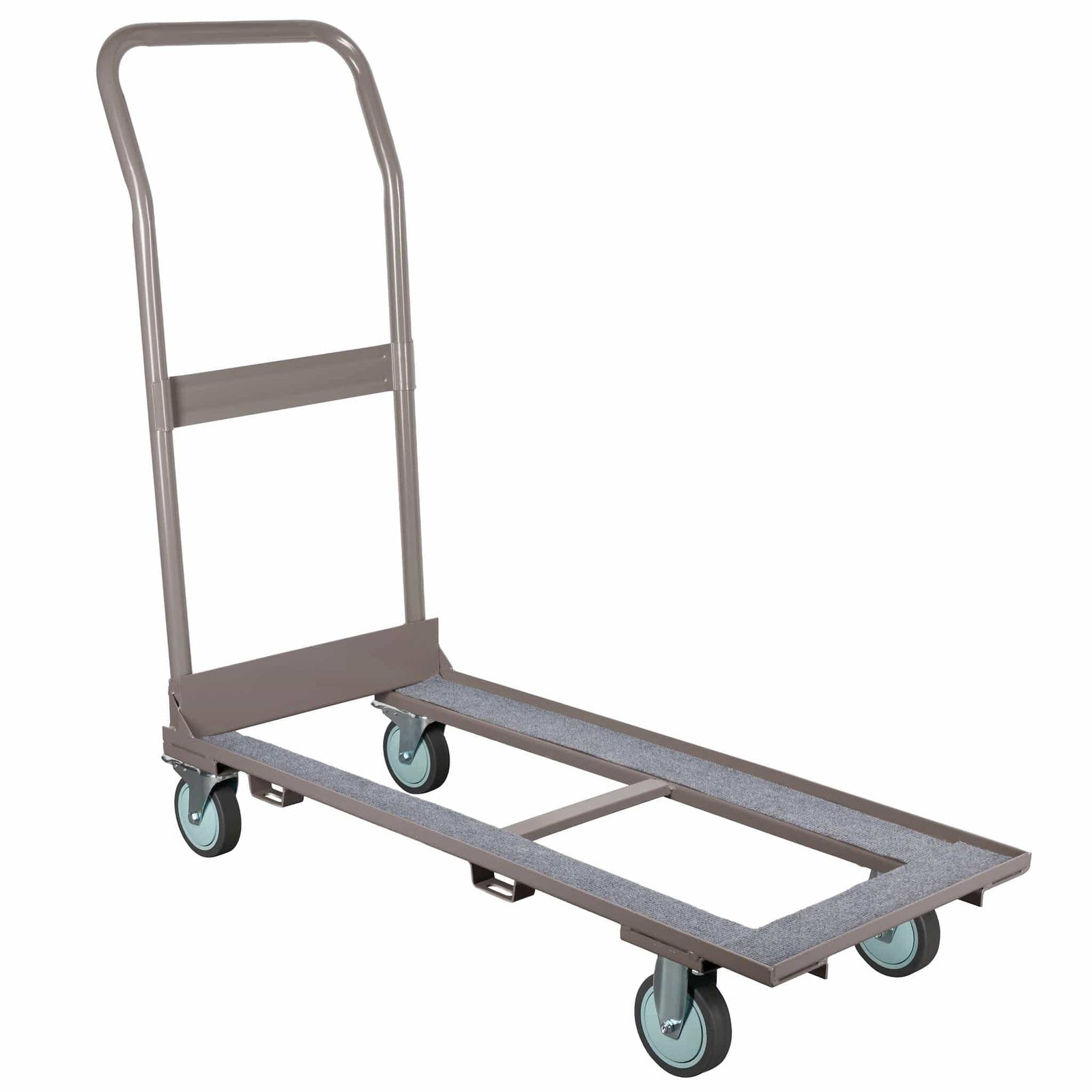 Chivari Heavy Duty Folding Chair Cart – Steel Frame with Locking Wheels and Safety Strap CART100G-HD-AX-T