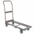 Chivari Heavy Duty Folding Chair Cart – Steel Frame with Locking Wheels and Safety Strap CART100G-HD-AX-T